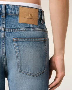 Jean Bleu Coupe Fuselé En Coton