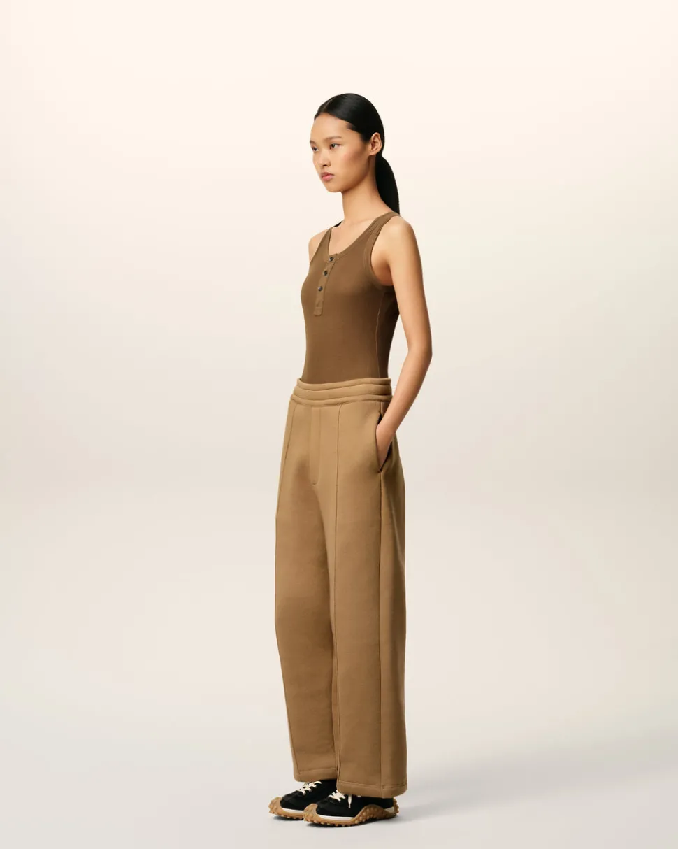 Jogging Marron Flare Ami De Coeur En Coton