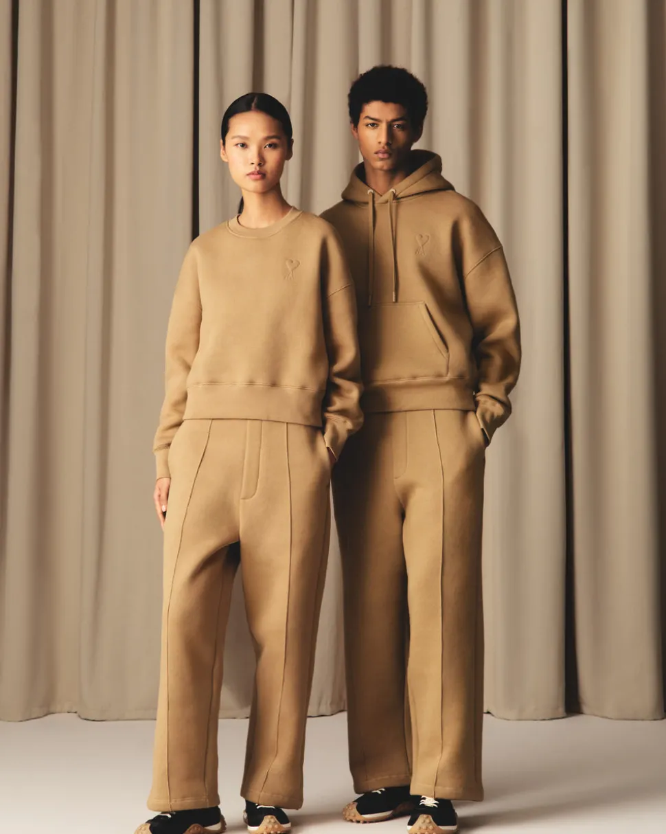 Jogging Marron Flare Ami De Coeur En Coton