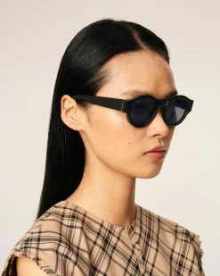 Lunettes De Soleil 75002 Noires En Acétate