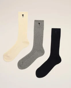 Pack De Trois Paires De Chaussettes Blanches Ami De Coeur En Coton