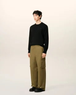 Pantalon Vert Cargo En Coton