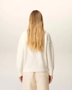 Polo Blanc Ami De Coeur En Laine