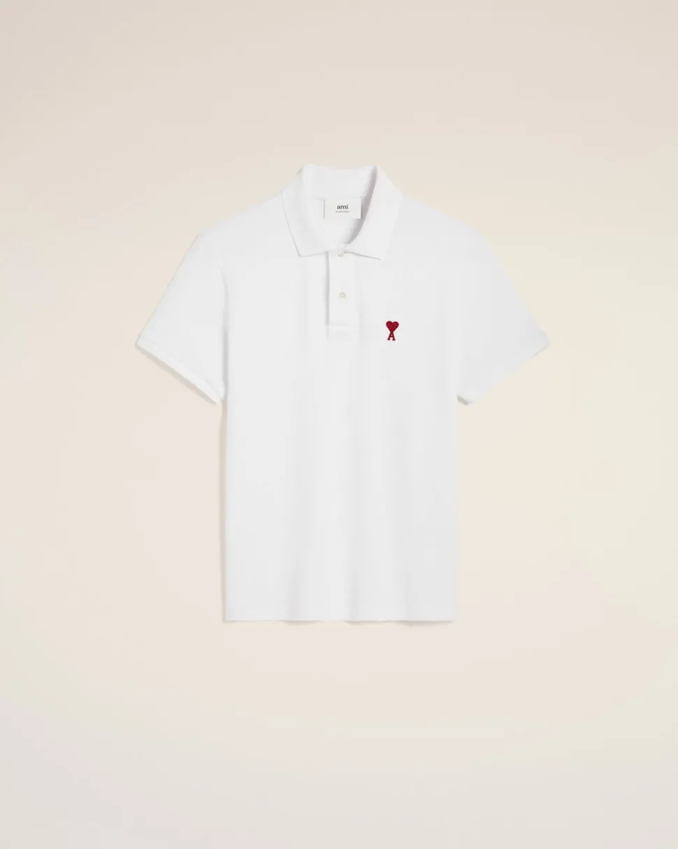 Polo Blanc Ami De Coeur En Coton Organique