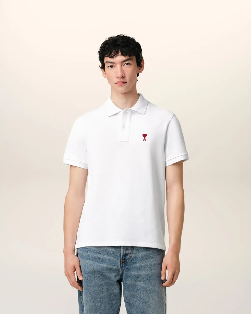 Polo Blanc Ami De Coeur En Coton Organique