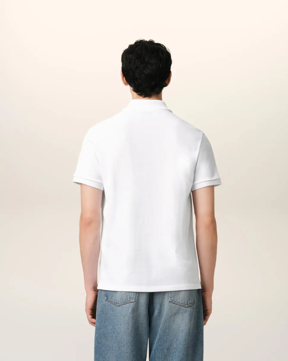 Polo Blanc Ami De Coeur En Coton Organique