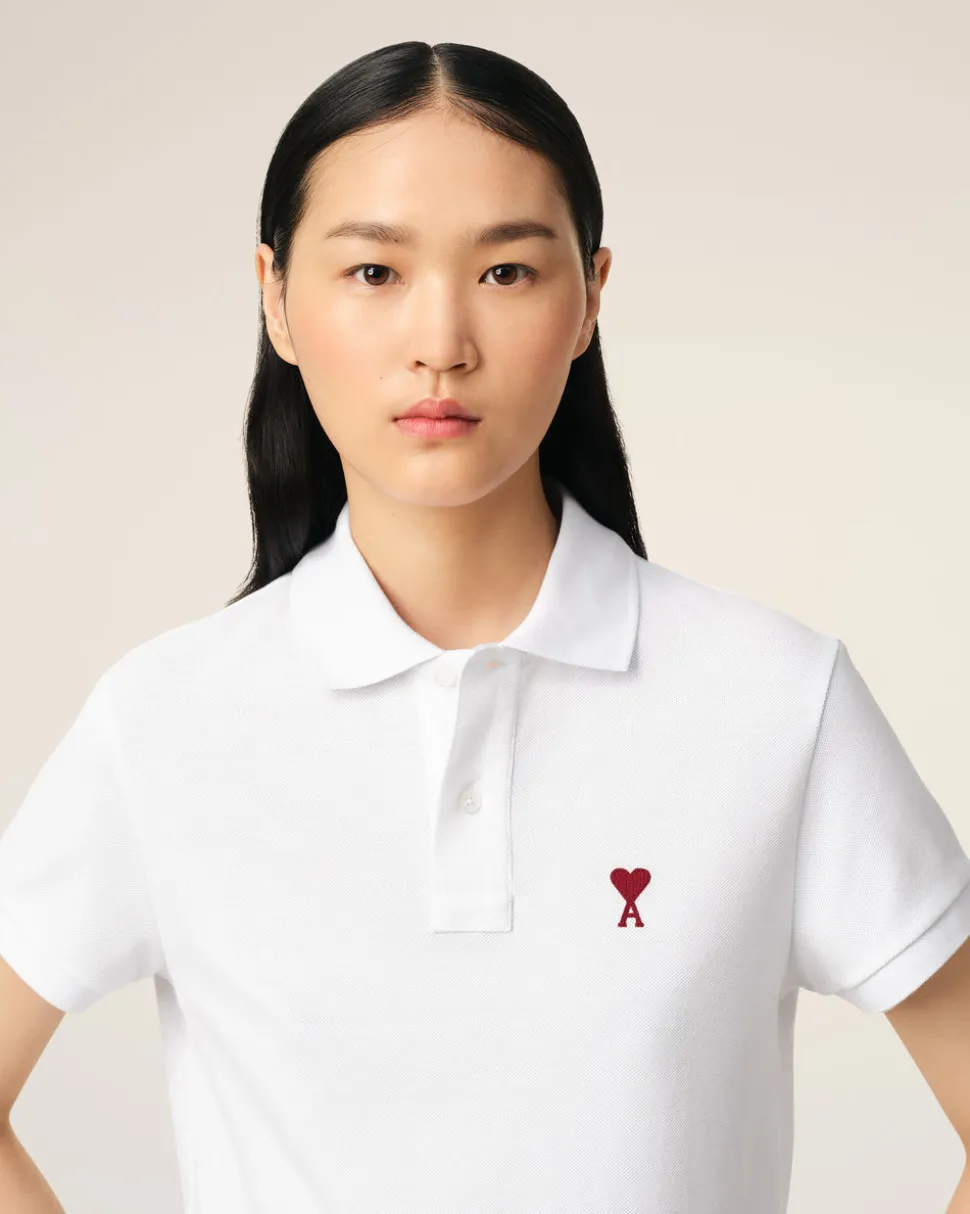 Polo Blanc Ami De Coeur En Coton Organique