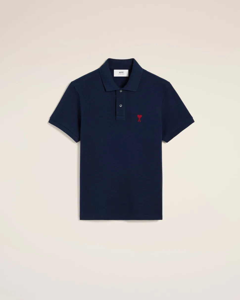 Polo Bleu Ami De Coeur En Coton Organique