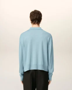 Polo Bleu Ami De Coeur En Laine