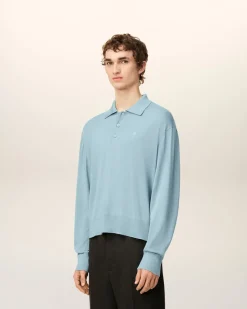 Polo Bleu Ami De Coeur En Laine