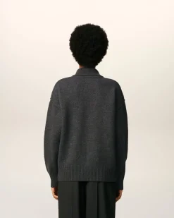 Polo Gris Ami De Coeur En Laine