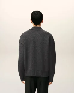 Polo Gris Ami De Coeur En Laine