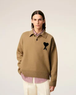 Polo Marron Ami De Coeur En Laine