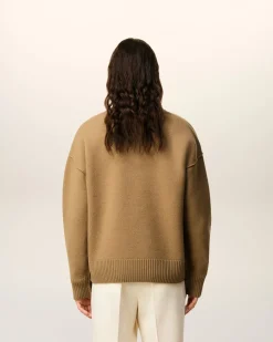 Polo Marron Ami De Coeur En Laine