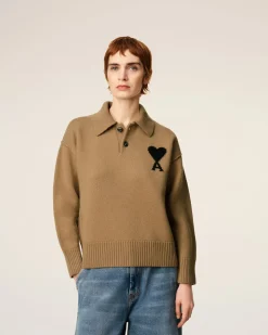 Polo Marron Ami De Coeur En Laine