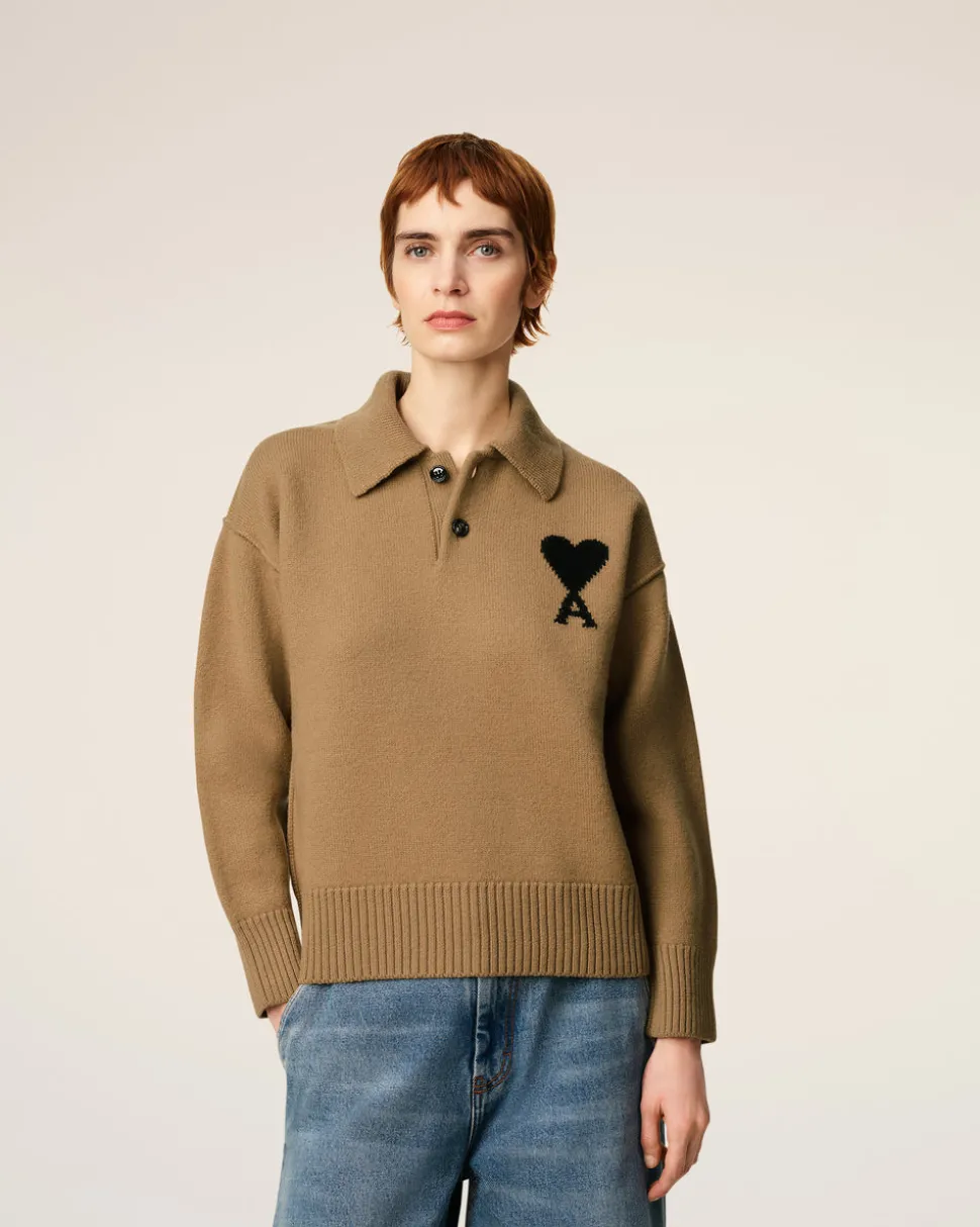 Polo Marron Ami De Coeur En Laine