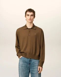Polo Marron Ami De Coeur En Laine