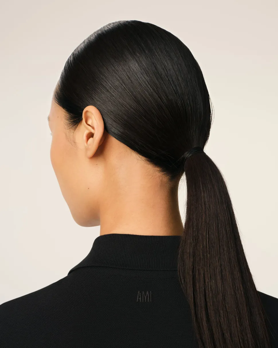 Polo Noir Ami De Coeur En Coton Organique