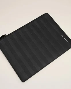 Porte Documents Midi Noir En Cuir