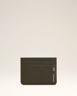 Porte-Cartes Midi Vert En Cuir