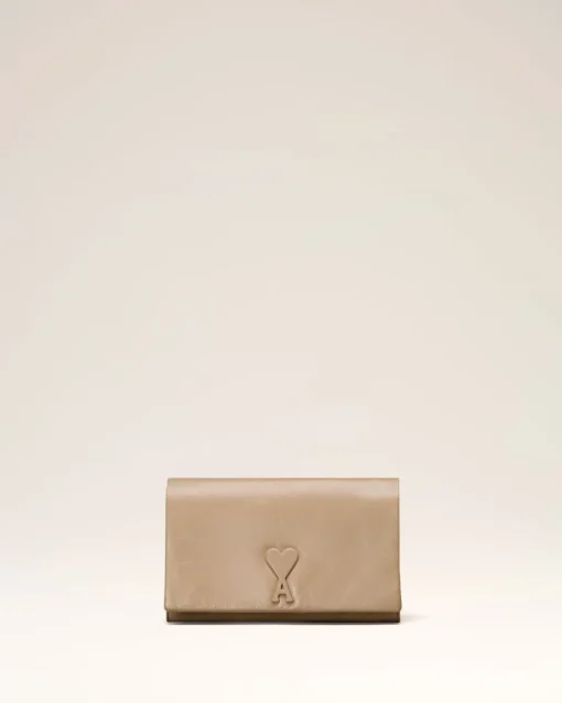 Portefeuille Noir Bandoulière Voulez-Vous En Cuir