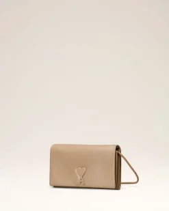 Portefeuille Noir Bandoulière Voulez-Vous En Cuir