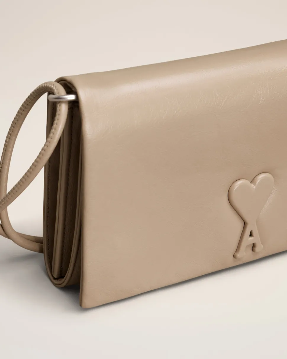 Portefeuille Noir Bandoulière Voulez-Vous En Cuir