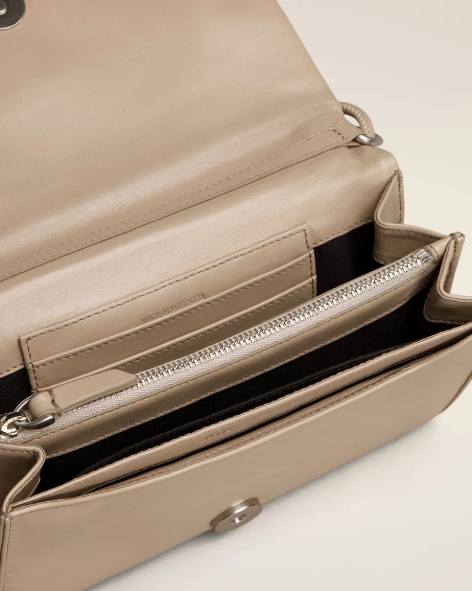 Portefeuille Noir Bandoulière Voulez-Vous En Cuir