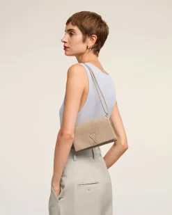 Portefeuille Noir Bandoulière Voulez-Vous En Cuir