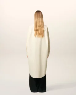 Robe Blanche Midi Bandana En Coton