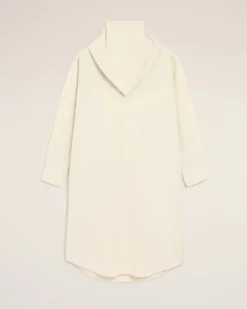 Robe Blanche Midi Bandana En Coton