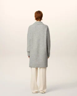 Robe Polo Grise En Alpaga