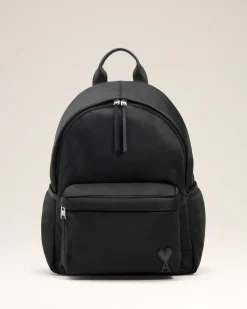 Sac A Dos Noir Marcel En Nylon Ouatiné