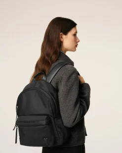 Sac A Dos Noir Marcel En Nylon Ouatiné