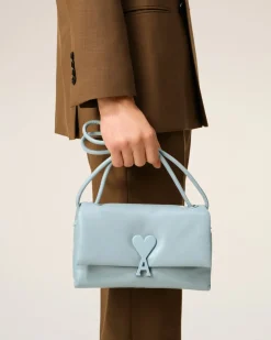 Sac Bleu Voulez Vous En Cuir Lisse