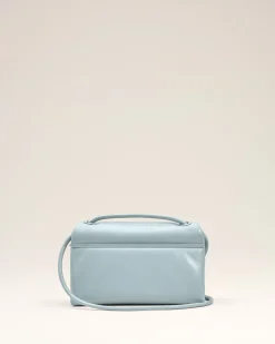 Sac Bleu Voulez Vous En Cuir Lisse