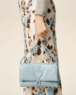 Sac Bleu Voulez Vous En Cuir Lisse