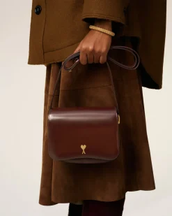 Sac Bordeaux Paris Paris En Cuir Glacé