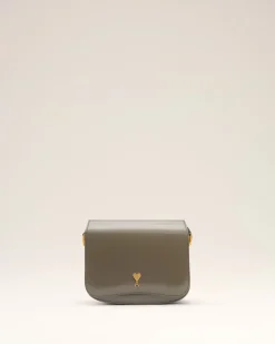 Sac Gris Paris Paris En Cuir Glacé