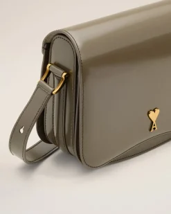 Sac Gris Paris Paris En Cuir Glacé