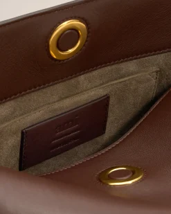 Sac Marron Carrousel En Cuir Lisse