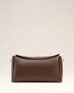 Sac Marron Carrousel Moyen En Cuir Lisse