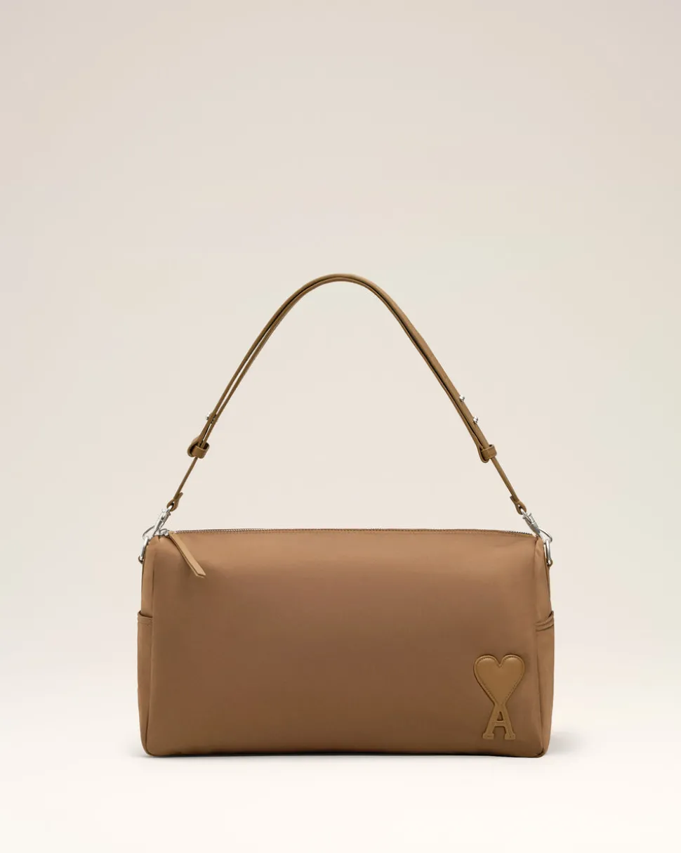 Sac Marron Marcel Grand En Toile De Nylon