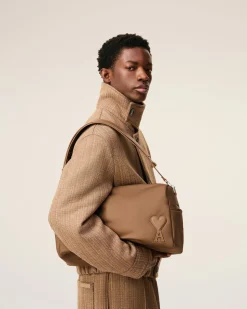 Sac Marron Marcel Grand En Toile De Nylon