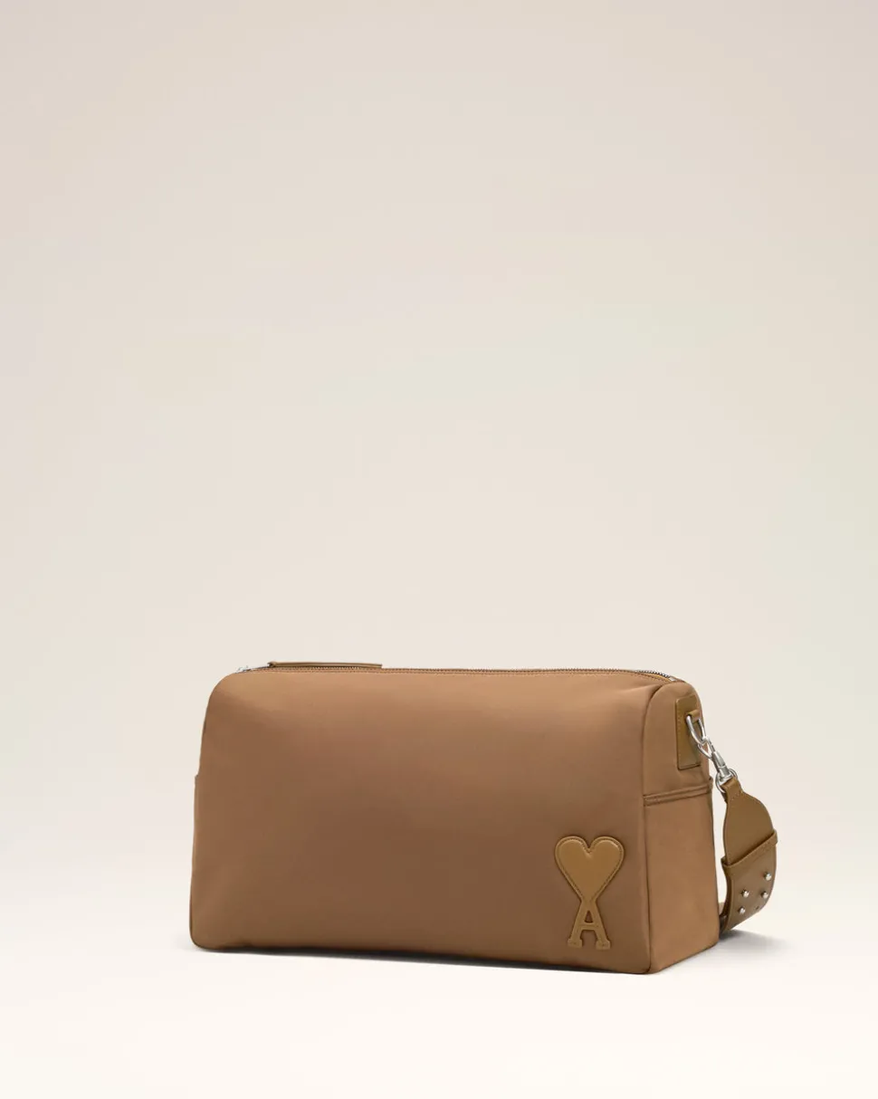 Sac Marron Marcel Grand En Toile De Nylon