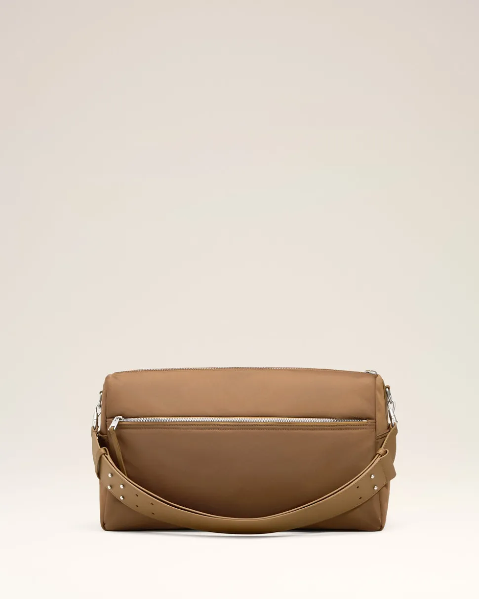 Sac Marron Marcel Grand En Toile De Nylon