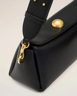 Sac Noir Carrousel En Cuir Lisse