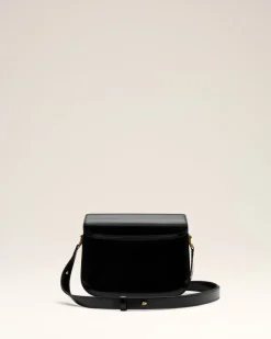 Sac Noir Paris Paris En Cuir Glacé