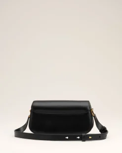 Sac Porté Épaule Paris Paris Noir En Cuir