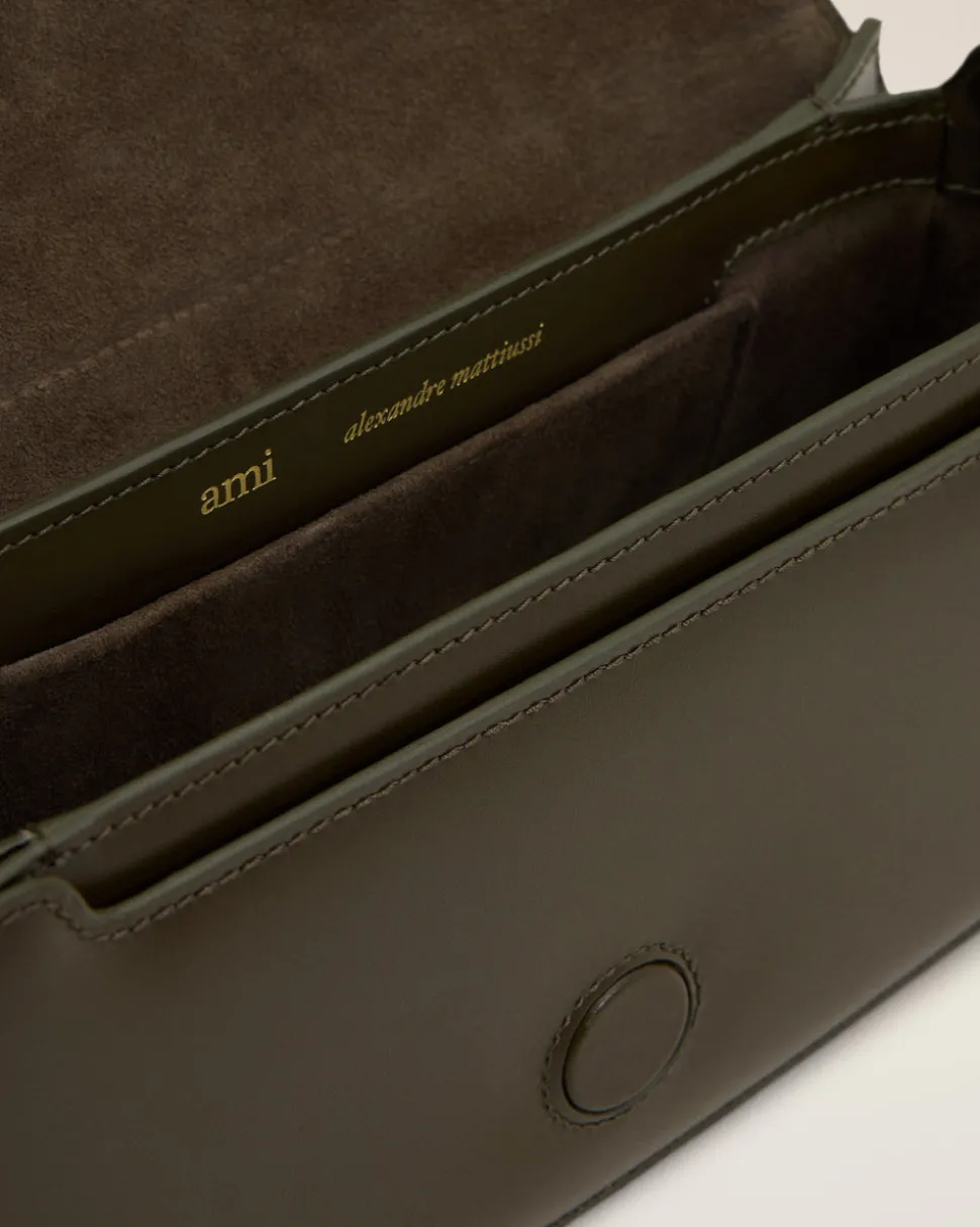 Sac Porté Épaule Paris Paris Vert En Cuir